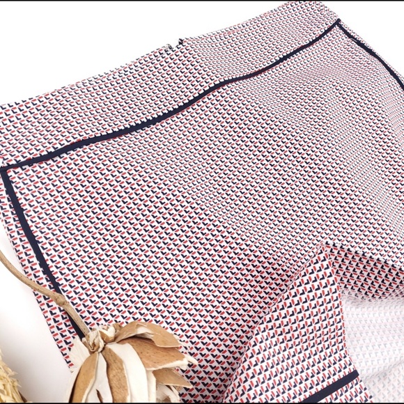 Ann Taylor Mini Micro Career to Cocktail Mid Waist Geometric Print Skirt… - Picture 8 of 12